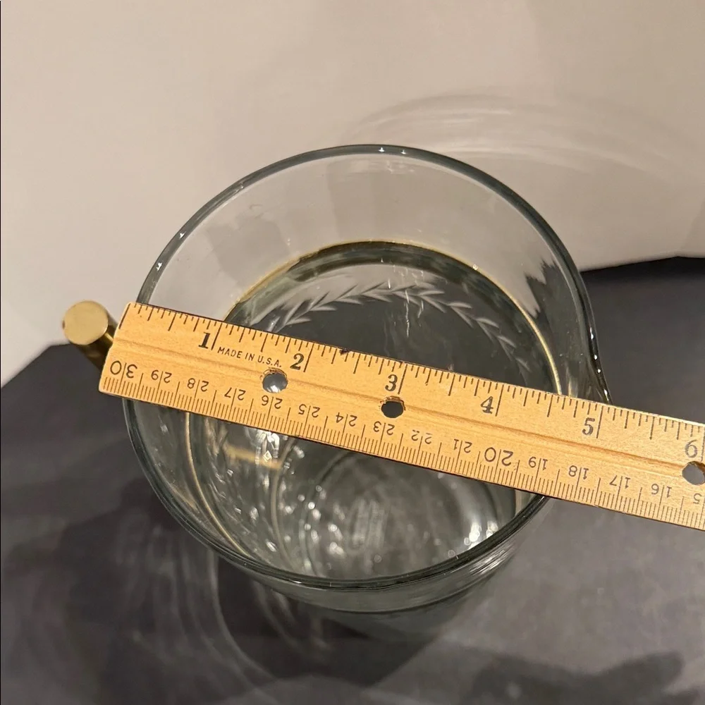 Hammered Serveware Collection Handmade Glass India Pitcher 8”- NEW with tags - Picture 6 of 10